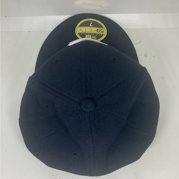 Atlanta Braves New Era Low Profile 59FIFTY Fitted Hat Navy Size 7 - Picture 8 of 9